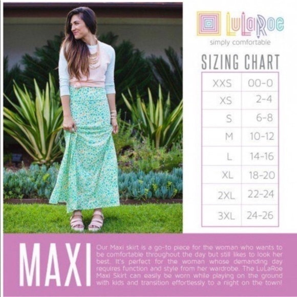 LULAROE Maxi Skirt Long Arrows Herringbone Southwestern Modest Boho Plus Size 2X - Picture 11 of 12